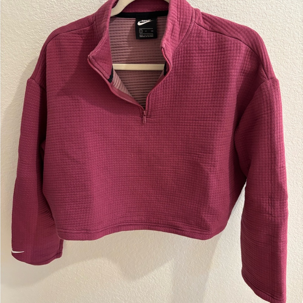Nike Pink Cropped Pullover